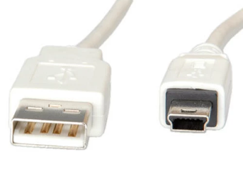 Roline USB 2.0 Cable USB-A male - mini USB-B 1.8m (11.99.8718)