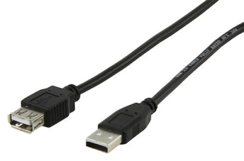USB 2.0 Cable USB-A male - USB-A female 1.5m Black