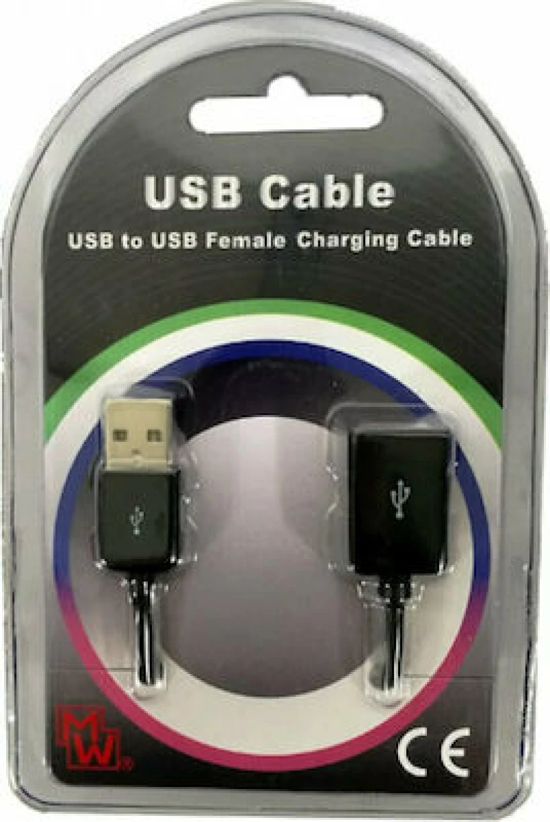 Minwa USB 2.0 Cable USB-A male - USB-A female 1,8m (MW-CB11)
