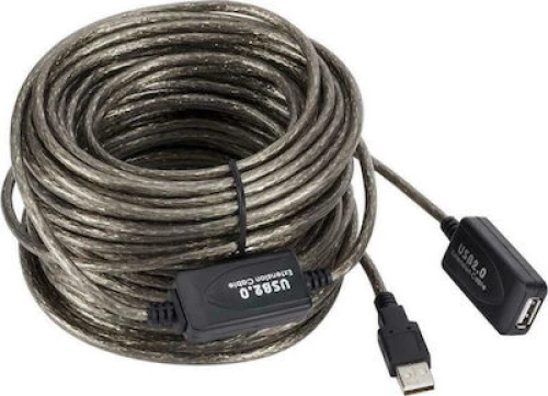 FT Electronics USB 2.0 Cable USB-A male - USB-A female Χρυσό 5m (FTT14-039)