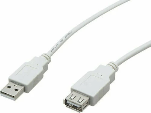 USB 2.0 Cable USB-A male - USB-A female Λευκό 3m (DM-020)