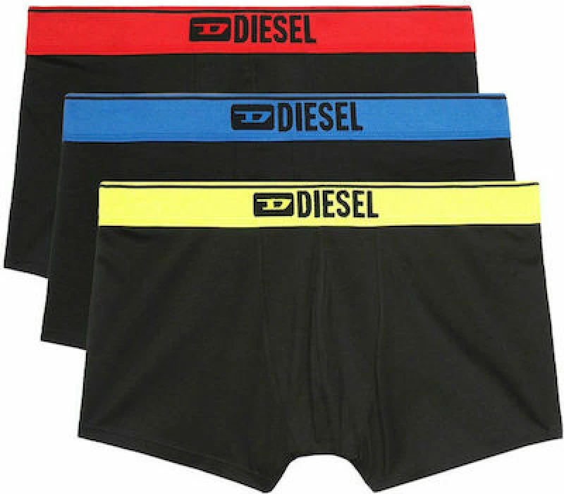 Diesel Ανδρικά Boxer Μαύρα Μονόχρωμα 3Pack 00ST3V-0SFAV-E5980
