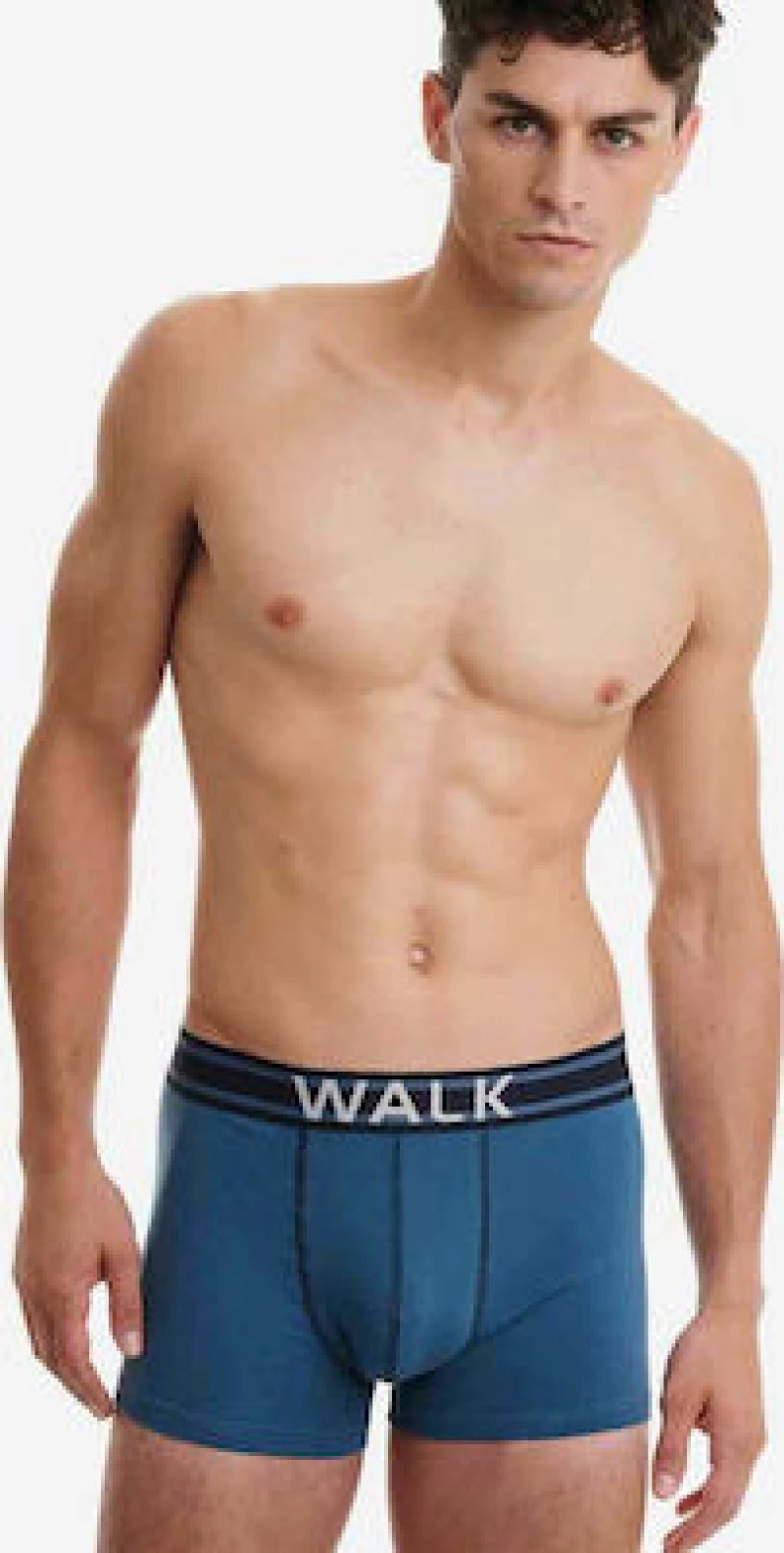 Walk Ανδρικά Boxer Navy / Raf Μονόχρωμα 2Pack W1762-3-0377