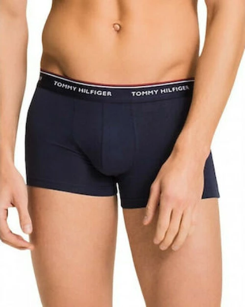 Tommy Hilfiger Ανδρικά Boxer Μπλε Μονόχρωμα 3Pack 1U87903842-409