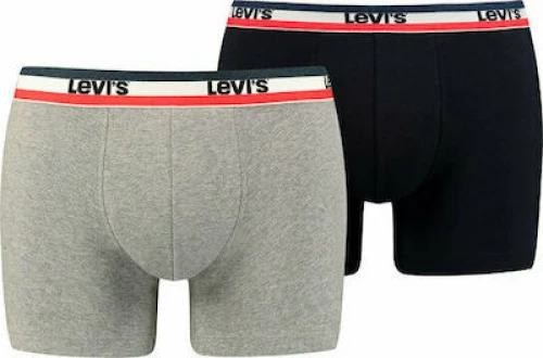 Levi's Ανδρικά Boxer Μονόχρωμα 2Pack 905005001-004