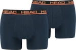 Head Ανδρικά Boxer Blue / Orange Μονόχρωμα 2Pack 701202741-010