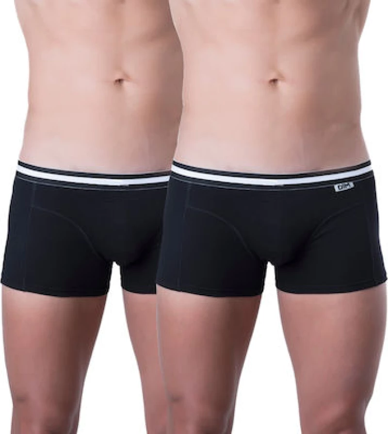 Dim D6578 Ανδρικά Boxer Μαύρα Μονόχρωμα 2Pack