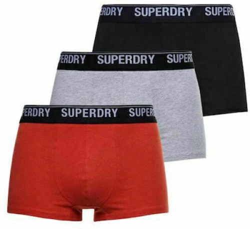 Superdry Ανδρικά Boxer Μονόχρωμα 3Pack M3110348A-N2H