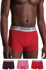 Superdry Ανδρικά Boxer Burgundy / Red / Pink Μονόχρωμα 3Pack M3110348A-6PY