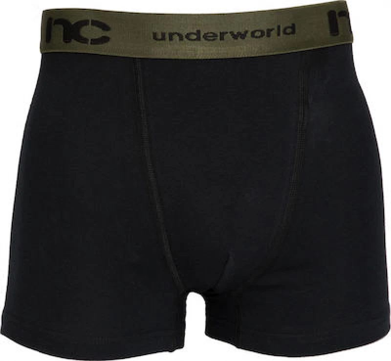 Nina Club 411 Ανδρικό Boxer Μαύρο / Χακί Μονόχρωμο