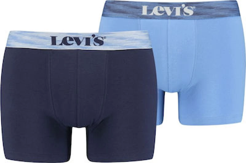Levi's Ανδρικά Boxer Μπλε / Γαλάζιο Μονόχρωμα 2Pack 37149-0594