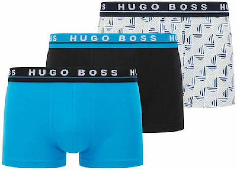 Hugo Boss Ανδρικά Boxer Μαύρα 3Pack 50458545-985