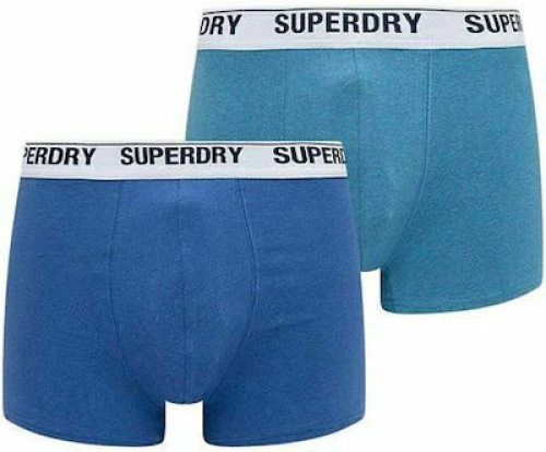 Superdry Ανδρικά Boxer Mazarine / Electric Μονόχρωμα 2Pack M3110339A-6PO