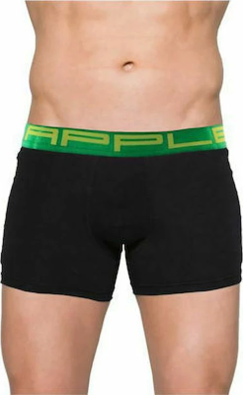 Apple Boxer 110206 Ανδρικό Boxer σε Μαύρο / Πράσινο χρώμα