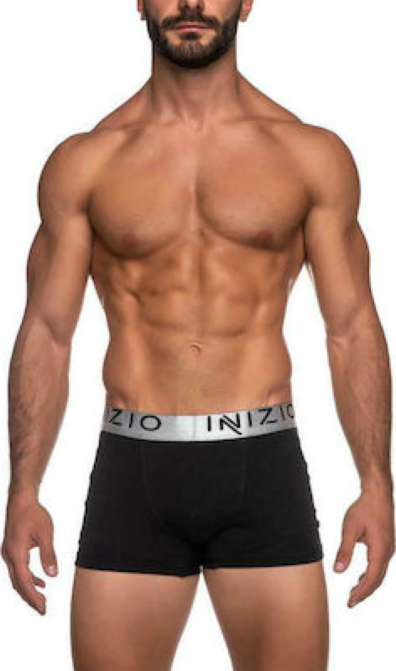 INIZIO BOXER ΜΕ ΕΞΩΤΕΡΙΚΟ ΜΕΤΑΛΛΙΖΕ ΛΑΣΤΙΧΟ 4400 ΜΑΥΡΟ/ΑΣΗΜΙ