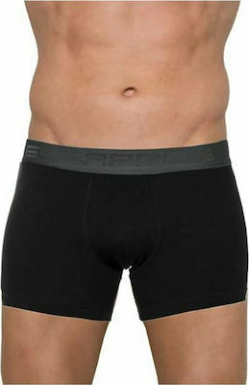 Apple Boxer 0112189 Ανδρικό Boxer Μαύρο / Ανθρακί Μονόχρωμο
