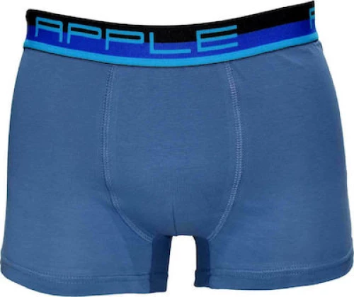 Apple Μποξεράκι Ανδρικό Βαμβακερό - Μπλέ