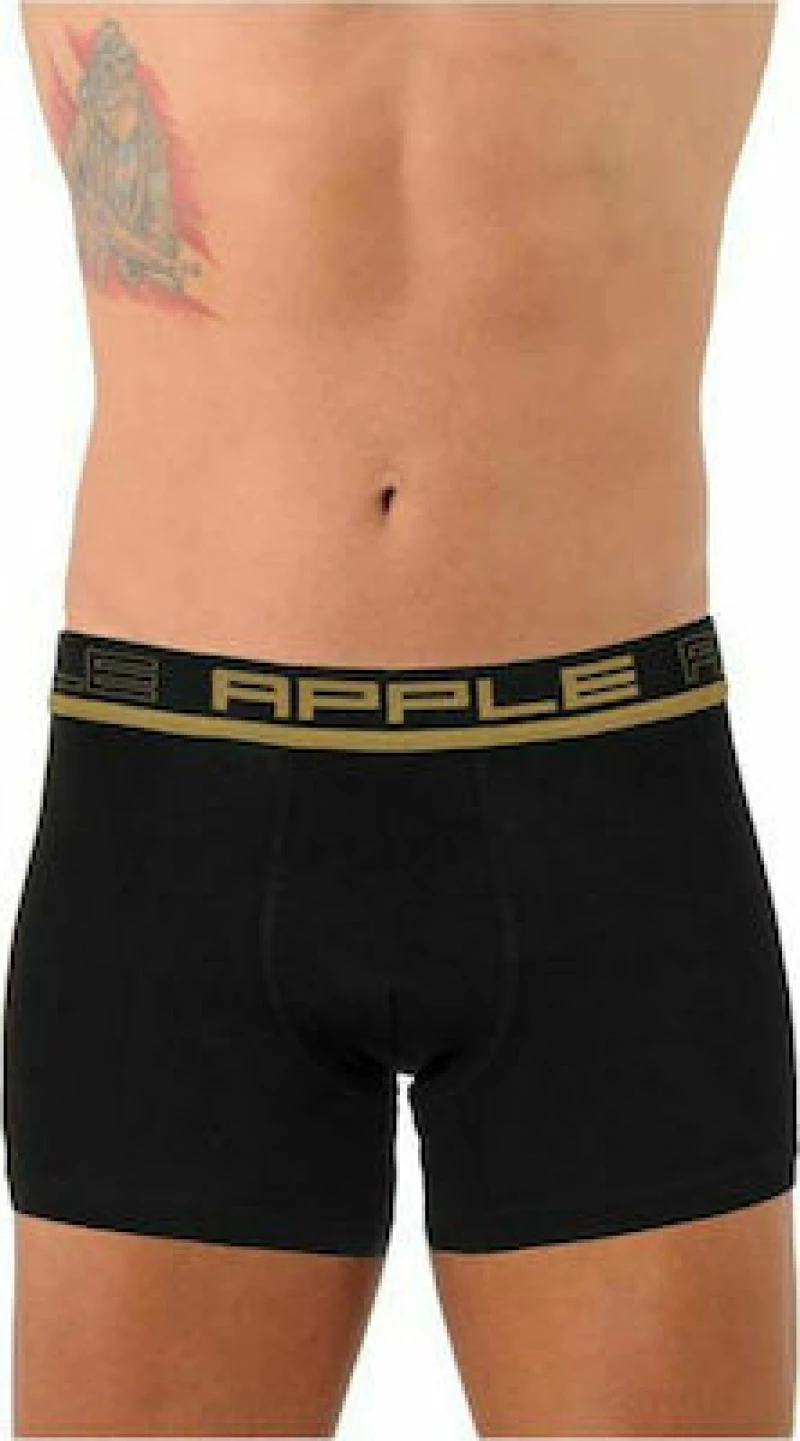 Apple Ανδρικό Boxer Regular Logo Χρυσό