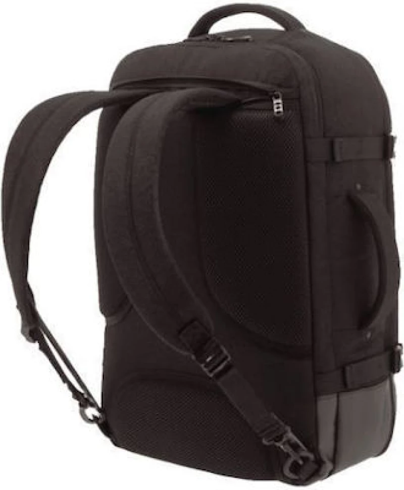 Polo Cabin Υφασμάτινο Σακίδιο Πλάτης με Θύρα USB Μαύρο 9-09-002-02