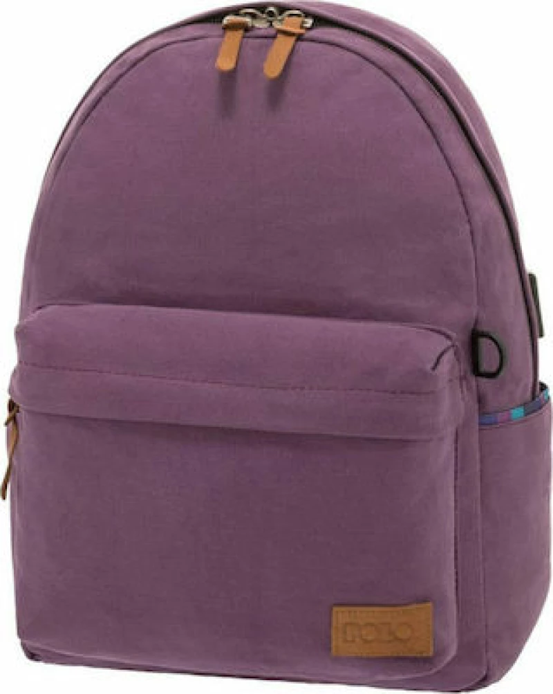 Polo Canvas Υφασμάτινο Σακίδιο Πλάτης Μωβ 9-01-245-13