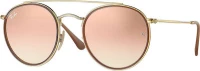 Ray Ban Double Bridge Unisex Γυαλιά Ηλίου σε Χρυσό χρώμα RB3647N 001/7O