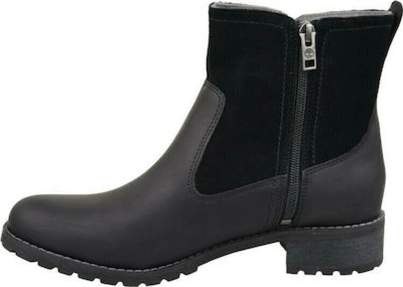 Timberland Bethel Biker Δερμάτινα Γυναικεία Μποτάκια Μαύρα 6914B