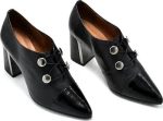Hispanitas HI99415 Δερμάτινα Γυναικεία Μποτάκια Oxfords Μαύρα