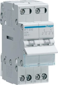 Hager Διπολικός Διακόπτης Ράγας 230V 40A SFT240