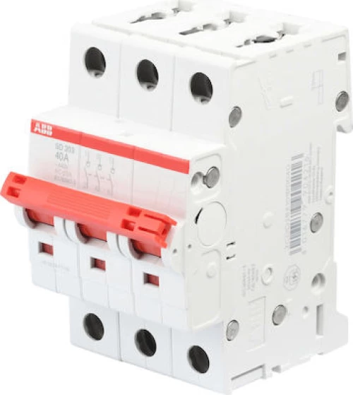 Abb SD203-40 Τριπολικός Διακόπτης Ράγας 440V 40A 73552