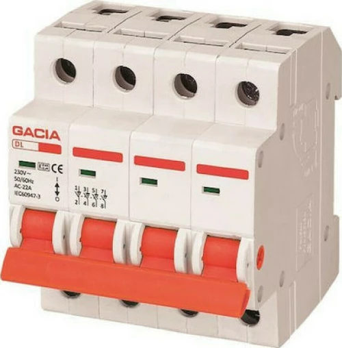 Gacia 4Χ100A Διακόπτης Ράγας 400V 100A 500-43614