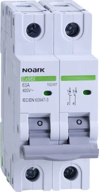Noark Διπολικός Διακόπτης Ράγας 40A 102386