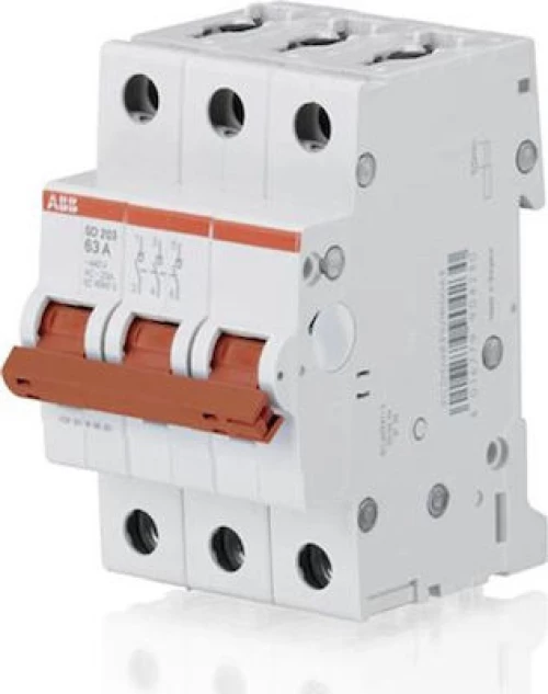 Abb SD203-63 Τριπολικός Διακόπτης Ράγας 440V 63A 73560