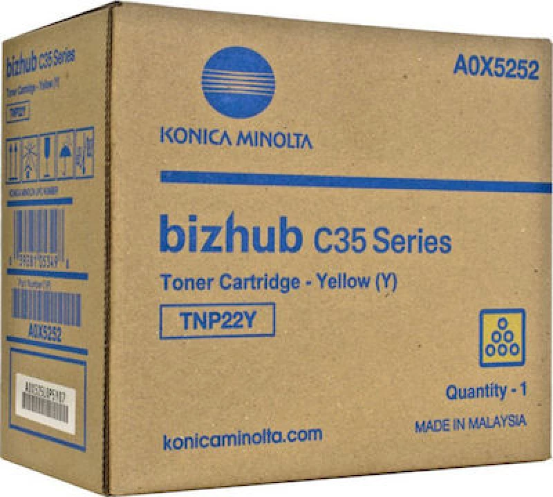 Konica Minolta TNP-22Y Toner Κίτρινο 6000 Σελίδων (A0X5252)