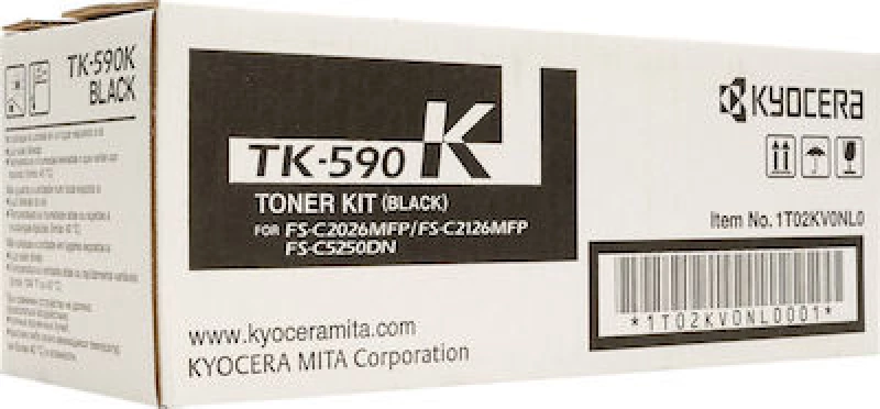 Kyocera TK-590K Toner Μαύρο 7000 Σελίδων (1T02KV0NL0)