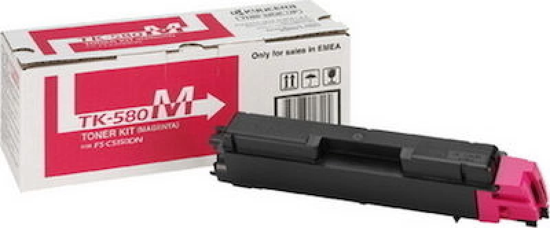 Kyocera TK-580M Toner Ματζέντα 2800 Σελίδων (1T02KTBNL0)