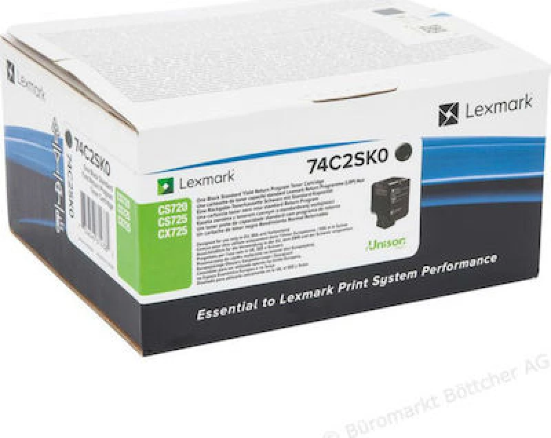 Lexmark 7K Toner Μαύρο Return Program 7000 Σελίδων (74C2SK0)