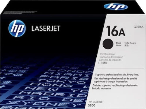 HP 16A Toner Μαύρο 12000 Σελίδων (Q7516A)