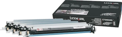 Lexmark C734X24G Multipack Drum Μαύρο/Κίτρινο/Κυανό/Ματζέντα 4τμχ