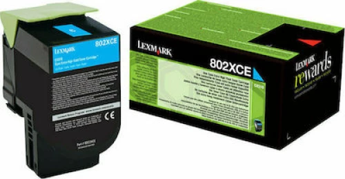 Lexmark 802X Toner Κυανό (80C2XCE)