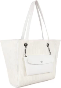 Laura Ashley Relief Stick Γυναικεία Τσάντα Shopper 'Ωμου σε Λευκό χρώμα 651LAS1728