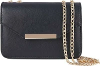 Γυναικεία Flap Bag Χιαστί σε Μαύρο χρώμα 18102-01