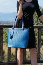 Modissimo 45-22772 Γυναικεία Τσάντα Shopper 'Ωμου σε Μπλε χρώμα