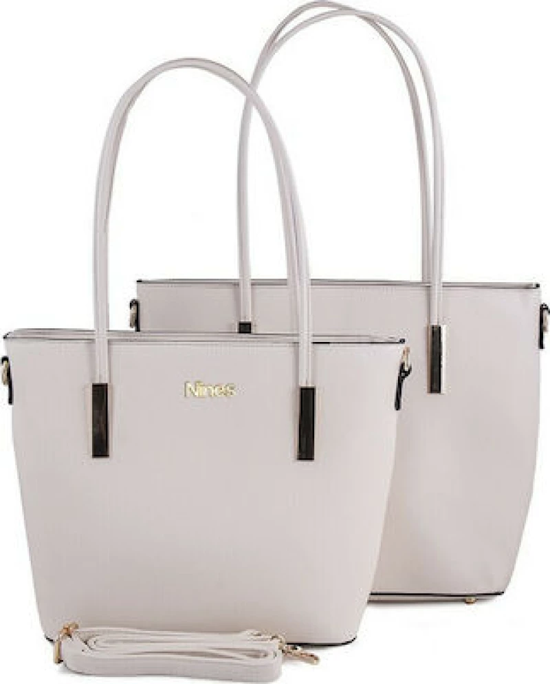 Γυναικεία Τσάντα Shopper 'Ωμου σε Μπεζ χρώμα 181512-04