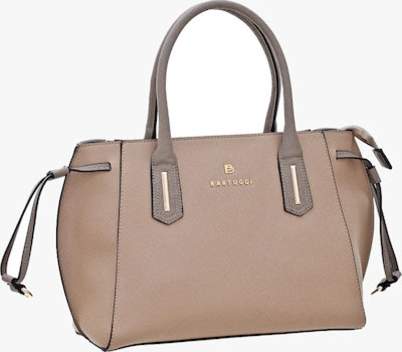 Bartuggi 718-430662 Γυναικεία Τσάντα Tote Χειρός Taupe