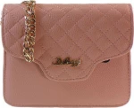 De Raggi 916011 Γυναικεία Flap Bag Χιαστί σε Ροζ χρώμα