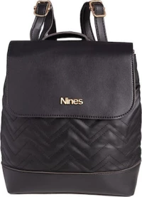 NINES ΤΣΑΝΤΑ ΠΛΑΤΗΣ 910.2031L9_ΜΑΥΡΟ