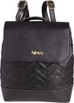 NINES ΤΣΑΝΤΑ ΠΛΑΤΗΣ 910.2031L9_ΜΑΥΡΟ