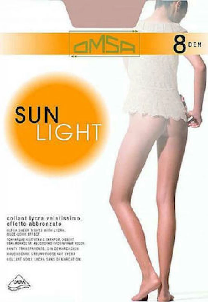 Omsa Sun Light Διάφανο Γυναικείο Καλσόν 8 Den Natural 094-661