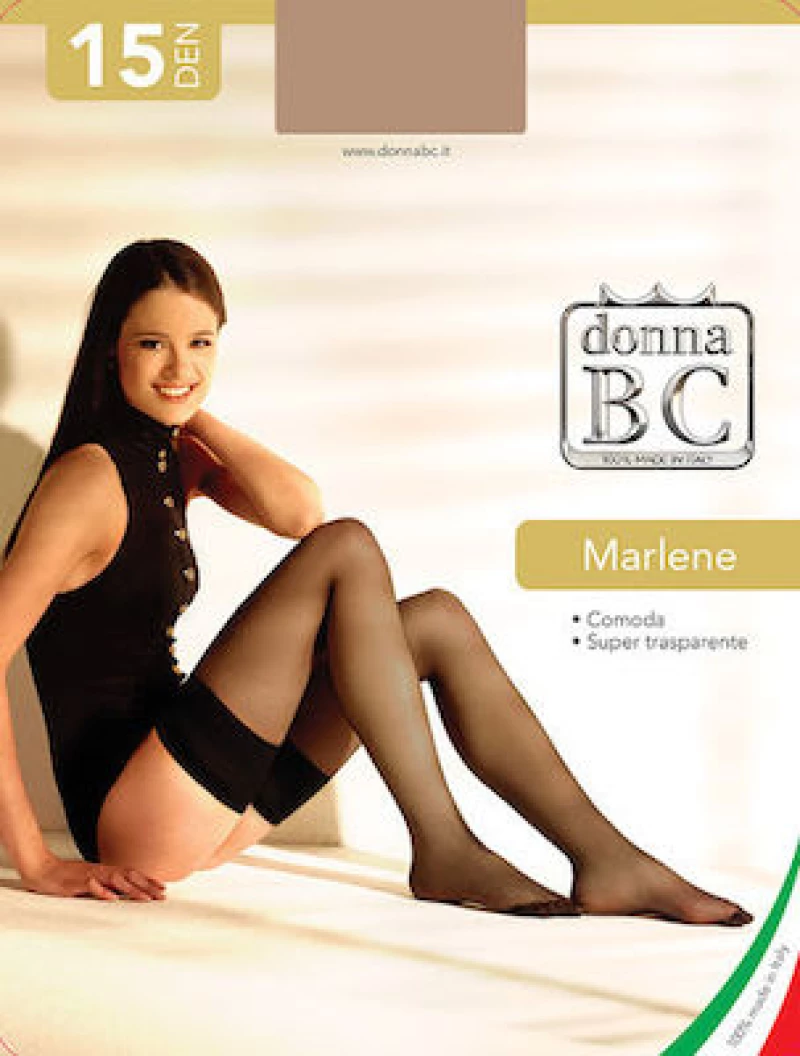 Donna BC Γυναικεία Καλτσοδέτα 15 Den 02BCMARLEN-15 - Μαύρο