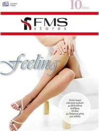 FMS Καλσόν 10 Den Feeling Ελαστικό 3D Δίαφανη Μύτη Κάραμελ